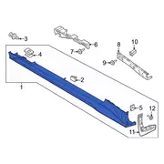 MOULDING Rocker molding Panel Guard <br>Rocker - Left (Convertible, Coupe)
