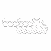 Poly V Belt 12PK1875 for S60