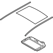 Sunroof Glass - Rear (Mid, SEL)