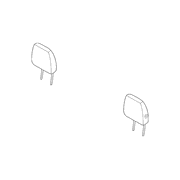 Headrest - Right, Rear (Badlands)