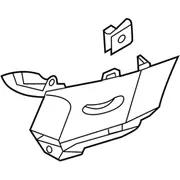 Body D-Pillar Trim Panel - Rear