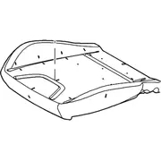 Seat Cushion Pad Foam - Left, Front