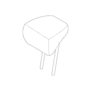 Headrest - Rear, Center