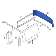 Window Glass - Rear, Back