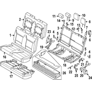 Seat Cover Baja tan Cushion <br>A that replaces the original equipment back and bottom