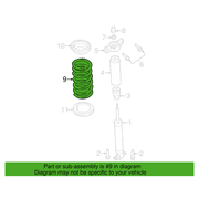 Coil Spring - Left, Rear