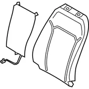 Seat Back Cushion Heating Pad - Left, Front, Driver