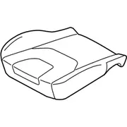Seat Cover Cushion And Pad - Right, Front