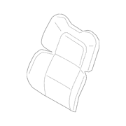 Onyx Seat Cover Back Cushion <br>A used to replace the original equipment of a