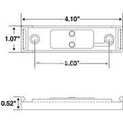 Kenworth® Marker Lamp Base Mount Grey with Hardware