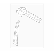 Body B-Pillar Side Roof Rail - Right, Inner (Series 500V/510V)