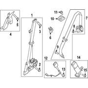 Seat Belt Retractor Pretensioner - Front