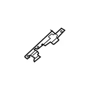 Body A-Pillar Trim Panel Bracket Assist Handle - Right, Back