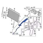 AIR CONDITIONING (A/C) Refrigerant Suction Hose Tube - Center 3.5L (Performance)