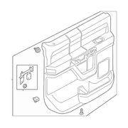 Door Interior Trim Panel - Right, Rear, Upper
