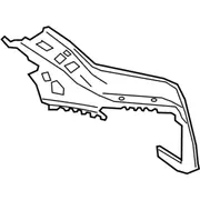Body C-Pillar Reinforcement Roof Rail - Left, Inner