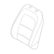 Seat Back Cushion Cover - Left, Front