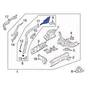 Fender Rail Brace - Right, Front