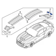 Bumper Decal Stripe <br>A picture, design, or label that will stick to the surface of Sticker