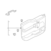 Door Interior Trim Panel - Right, Front 18 Radio Speakers
