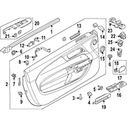 Door Interior Trim Panel Level 1 Space /blk onyx - Right, Front, Inner