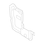 Door Panel Insulation Water Splash Shield Carrier - Left, Rear