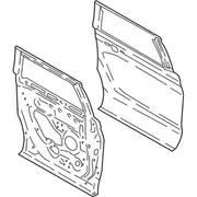 Door Shell Complete Panel - Right, Rear (Extended Wagon)