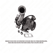 Turbocharger for Series 60, EPA98, 12L, WG, GTA4202, Medium/High Mount