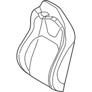Seat Back Cushion Cover - Left, Front (Shelby)