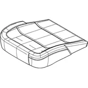 Seat Cover Cushion - Left, Front