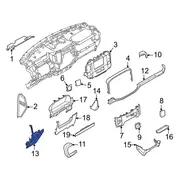 Head Switch Bezel Instrument Panel - Rear MULTI FUNCTION DISPLAY 15