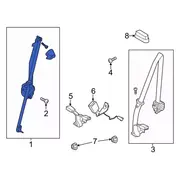 Seat Belt Retractor Pretensioner - Right, Front