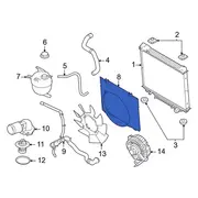 Engine Cooling Fan Shroud Radiator - 7.3L