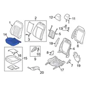 Seat Cover Cushion - Right, Front