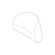 Roll Type Headrest Cover - Left, Right, Front
