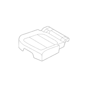 Seat Cover Cushion - Right, Rear (Exterior Appearance)