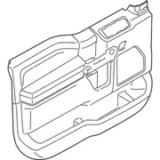 Door Interior Trim Panel - Left, Front (XLT)