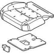 Seat Cushion Foam Pad - Front (Police)
