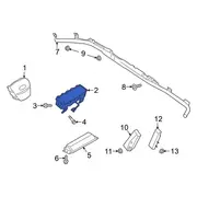 Instrument Panel Air Bag Bags Psngr Module <br>An Inflator mounted to the