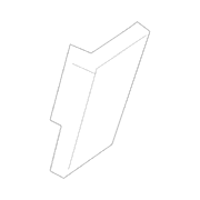 Seat Frame Trim Panel Cover Folding Latch - Left, Rear