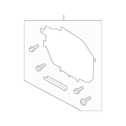 Door Panel Insulation - Left, Front (Police)