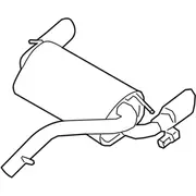 Muffler Hatch - Rear, Back 2.3L
