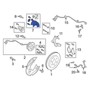 Disc Brake Caliper - Left, Rear