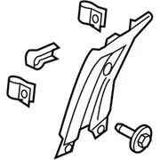 Door Pillar Post Trim Set