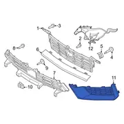 Grille Insert <br>Grille Cover Fog lamp bezel - Right, Front, Outer