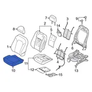 Seat Cover Cushion - Left, Front