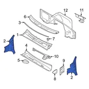 Cowl Side Panel - Left, Front