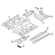 Floor Support Console Bracket - Front