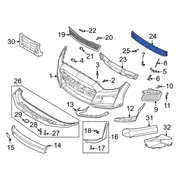 Bumper Impact Bar Bolt - Front 5.2L