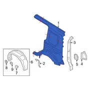 Quarter Panel Body Side - Left, Rear, Outer